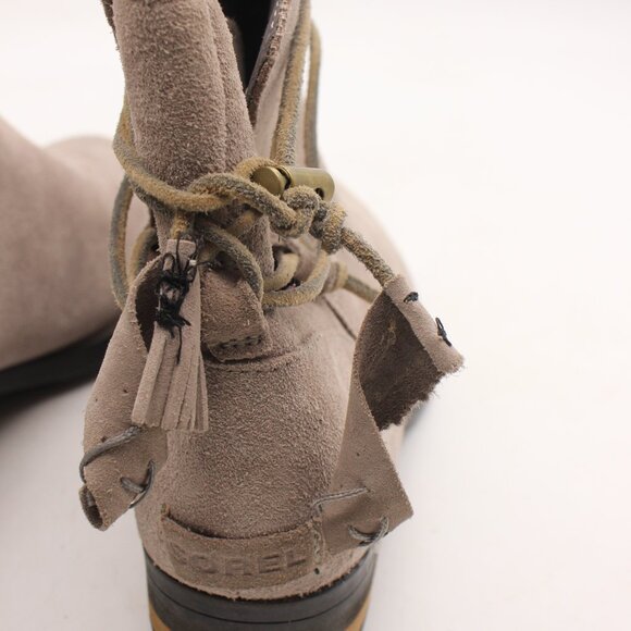 Sorel Farah Ankle Boot Women's Size 11 Kettle Ankle Suede Heeled NL2682-005 Grey - Picture 10 of 10